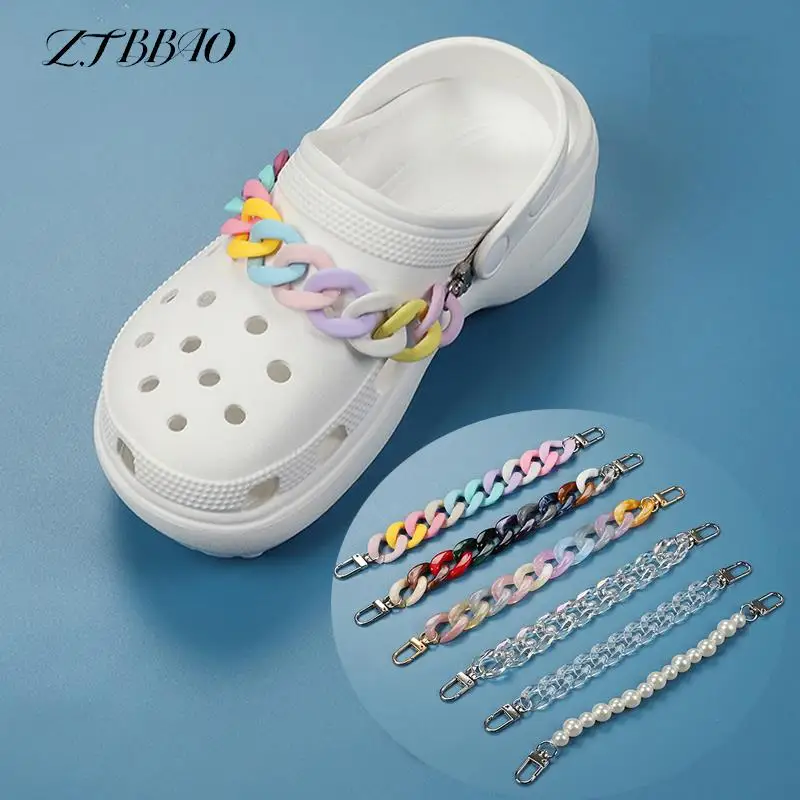 Single piece chain shoes charms Pearl Shoe Chain Shoe Charms Resin Shoe Decoration plastic pearl Accessories for clogs shoe
Single piece chain shoes charms Pearl Shoe Chain Shoe Charms Resin Shoe Decoration plastic pearl Accessories for clogs shoe
