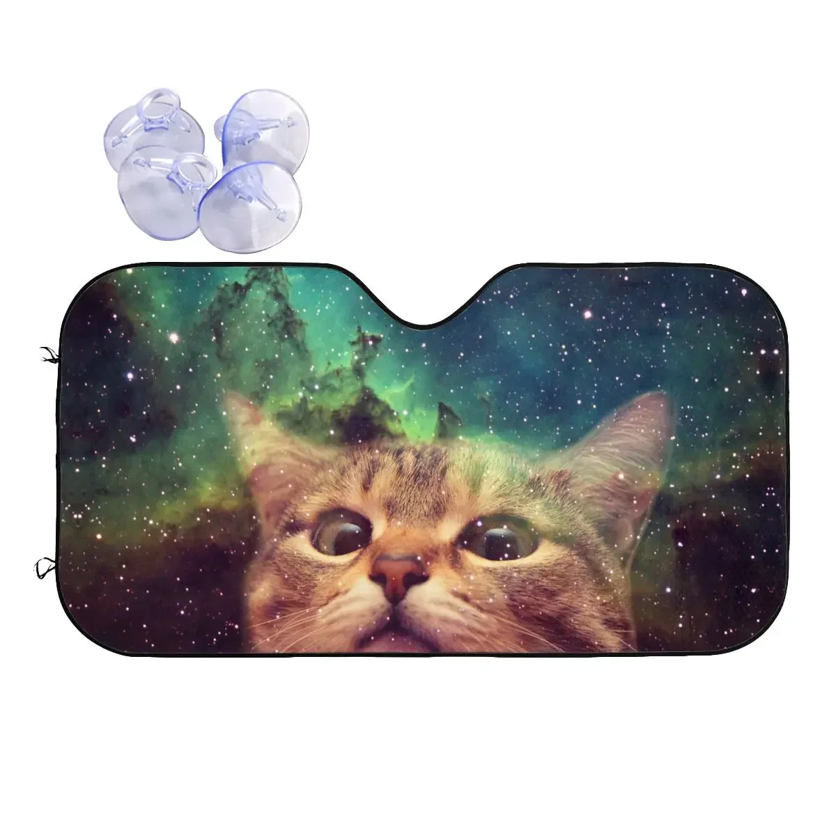 Забавный солнцезащитный козырек Galaxy Space Cat, 76x140 см, фольга с мультяшными мемами, солнцезащитный козырек, крышка переднего окна
Забавный солнцезащитный козырек Galaxy Space Cat, 76x140 см, фольга с мультяшными мемами, солнцезащитный козырек, крышка переднего окна