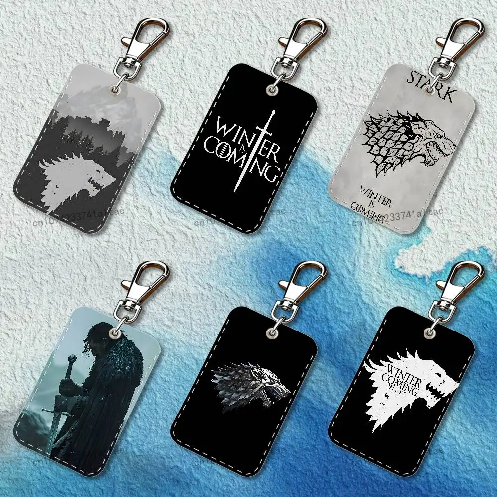 Winter Coming Stark Rectangle Card Case Leather Card Holder Keychain Key Ring Transportation Card Case
Winter Coming Stark Rectangle Card Case Leather Card Holder Keychain Key Ring Transportation Card Case