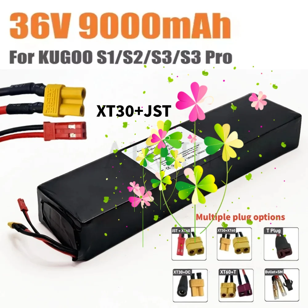 Литиевая батарея 36В 9000мАч 10S3P 18650 для самокатов Kugoo S1, S2, S3/S3 Pro и других аксессуаров с BMS
Литиевая батарея 36В 9000мАч 10S3P 18650 для самокатов Kugoo S1, S2, S3/S3 Pro и других аксессуаров с BMS
