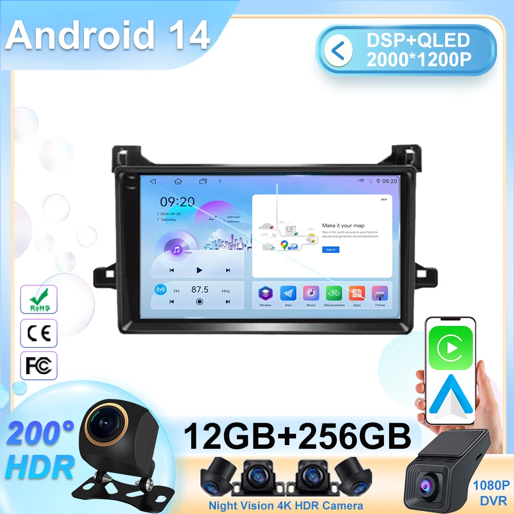 Android Auto Car Radio Stereo Head Unit For Toyota Prius XW50 2015-2020 Multimidia Carplay Video Player QLED Touch Screen 2din
Android Auto Car Radio Stereo Head Unit For Toyota Prius XW50 2015-2020 Multimidia Carplay Video Player QLED Touch Screen 2din