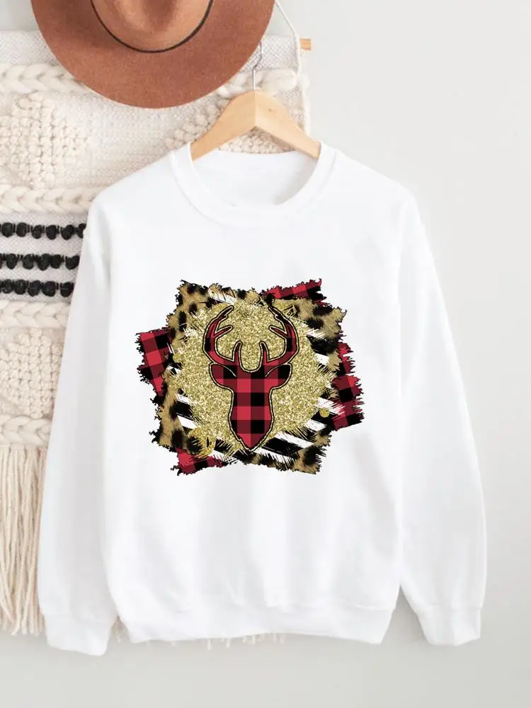 Clothing Plaid Deer Style Cute Holiday Christmas O-neck New Year Fleece Pullovers Fashion Female Women Graphic Sweatshirts
Clothing Plaid Deer Style Cute Holiday Christmas O-neck New Year Fleece Pullovers Fashion Female Women Graphic Sweatshirts