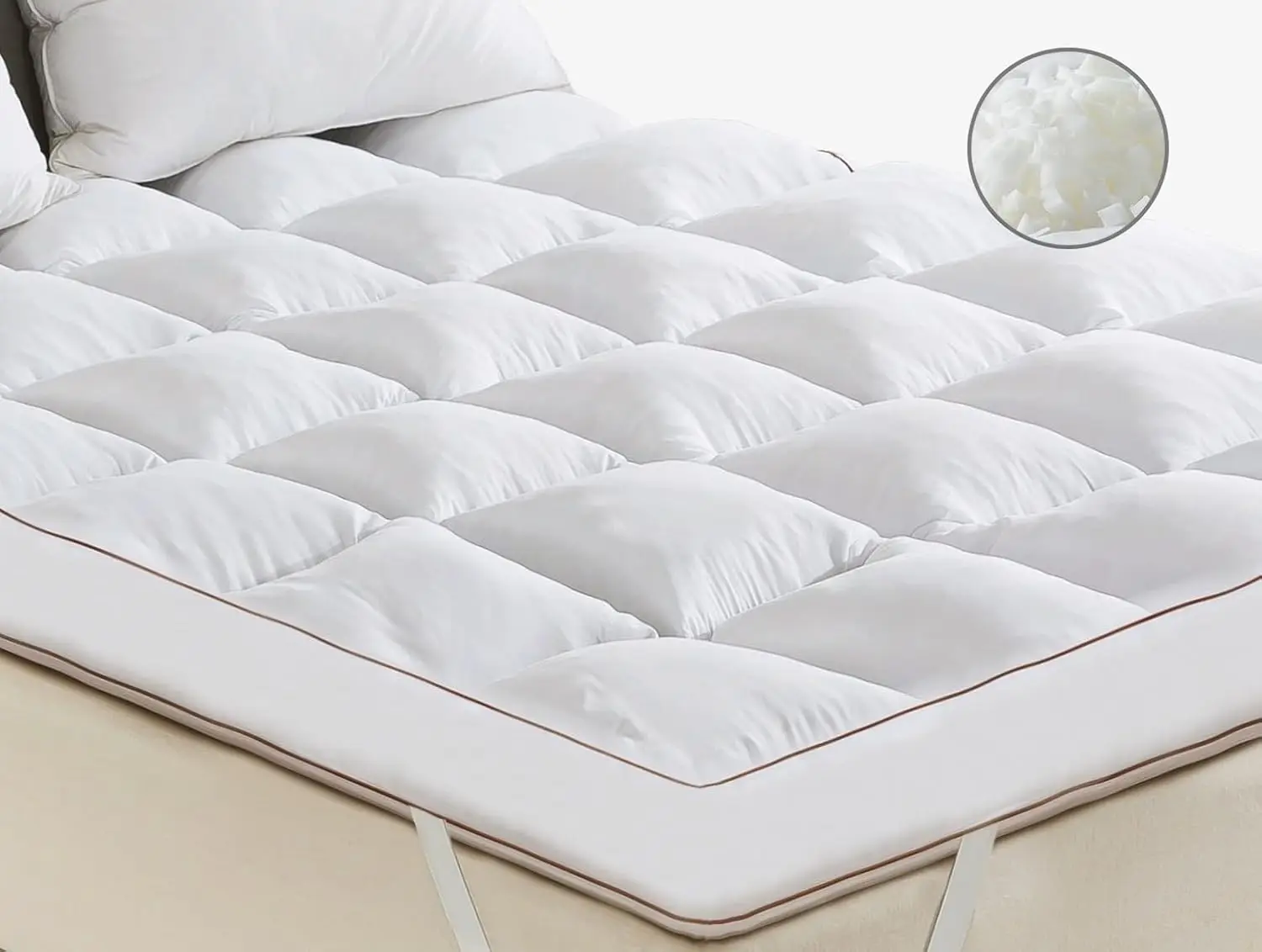 4 Inch Memory Foam Mattress Topper Queen Size, Supportive Fluffy Shredded Memory Foam Filled Pillow Top, Extra Soft Bed
4 Inch Memory Foam Mattress Topper Queen Size, Supportive Fluffy Shredded Memory Foam Filled Pillow Top, Extra Soft Bed