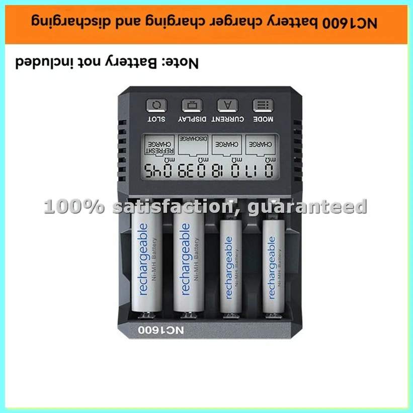NC1600 Smart Battery Charger 4-Slots 15W 3000mAh for AA/AAA Battery for NiMH/NiCD Battery Charger-ABFT
NC1600 Smart Battery Charger 4-Slots 15W 3000mAh for AA/AAA Battery for NiMH/NiCD Battery Charger-ABFT
