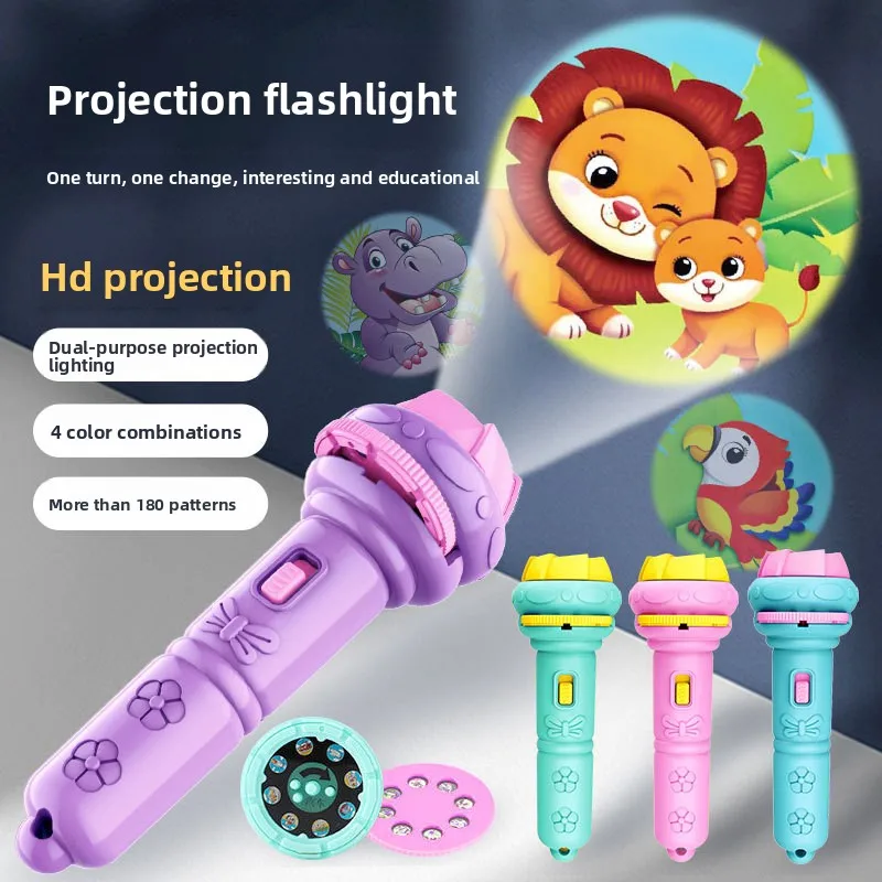Cartoon Children's Projection Flashlight Mini Projector Baby Early Education Toys Street Stall Toy Gifts Fun and Adorable
Cartoon Children's Projection Flashlight Mini Projector Baby Early Education Toys Street Stall Toy Gifts Fun and Adorable