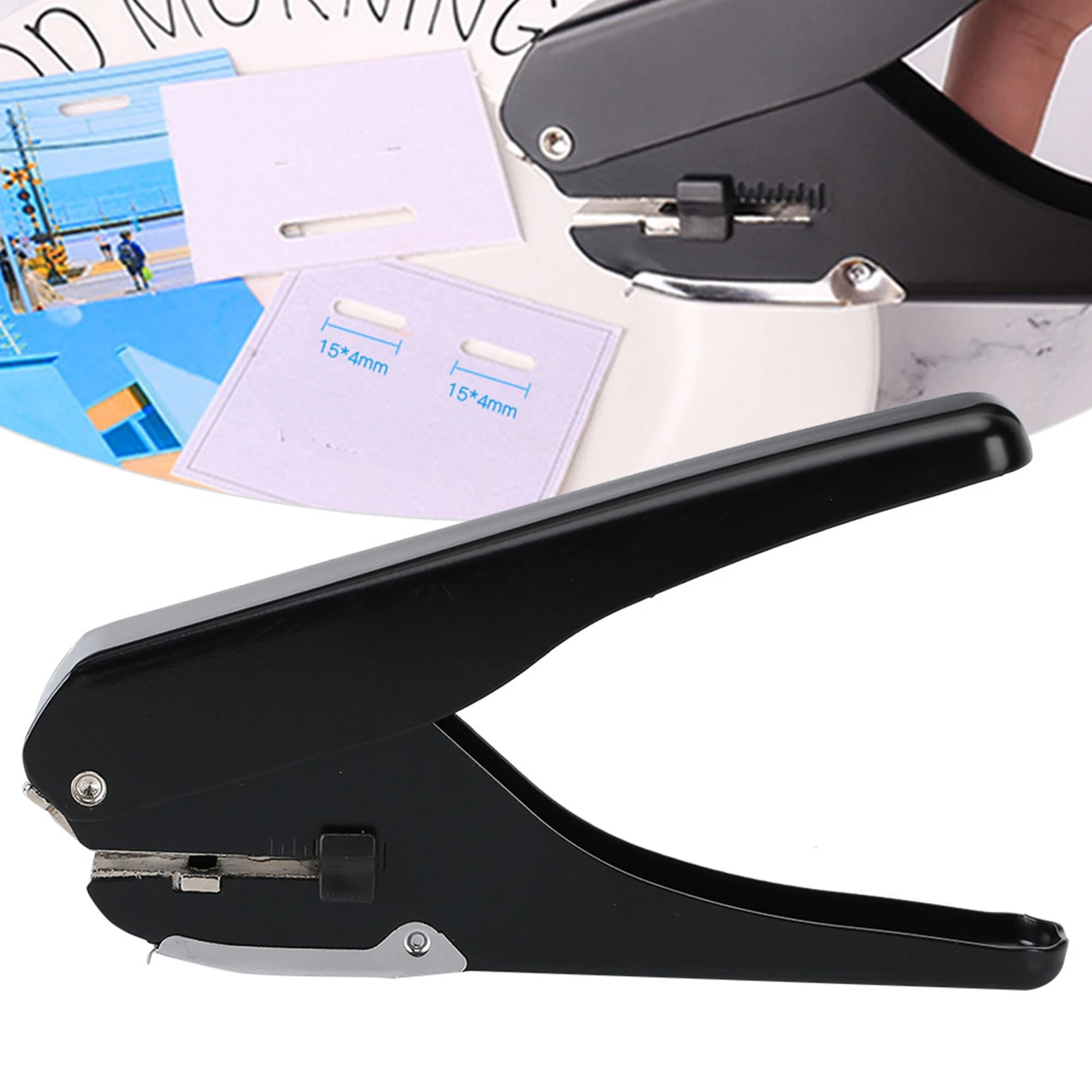 ZK20 9771 Single Hole Puncher Manual ID Card Slot Punching Machine 10 Sheets for Home Office School
ZK20 9771 Single Hole Puncher Manual ID Card Slot Punching Machine 10 Sheets for Home Office School