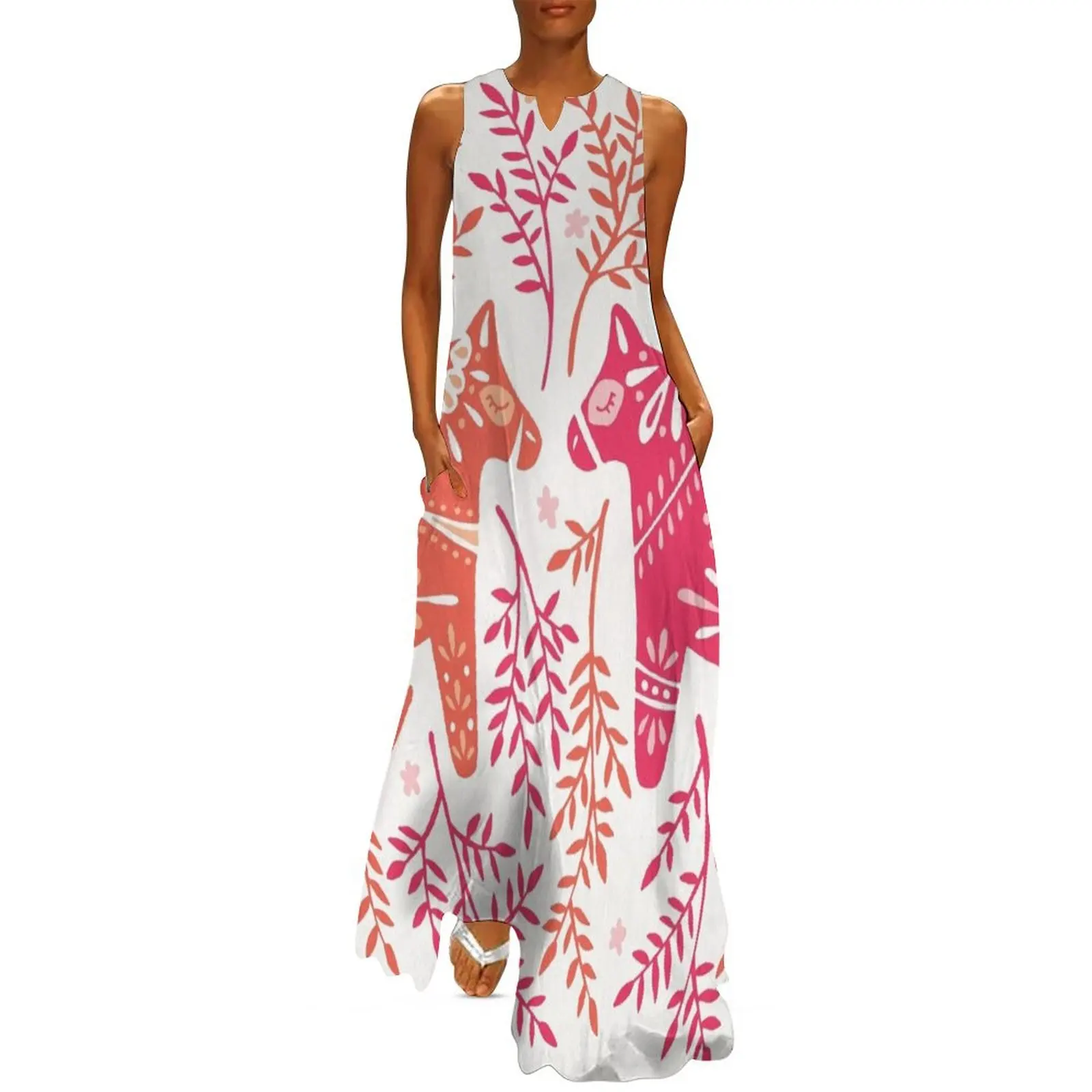 Swedish Dala Horses – Melon Palette Long Dress dress for women 2025 women's evening dress 2025
Swedish Dala Horses – Melon Palette Long Dress dress for women 2025 women's evening dress 2025