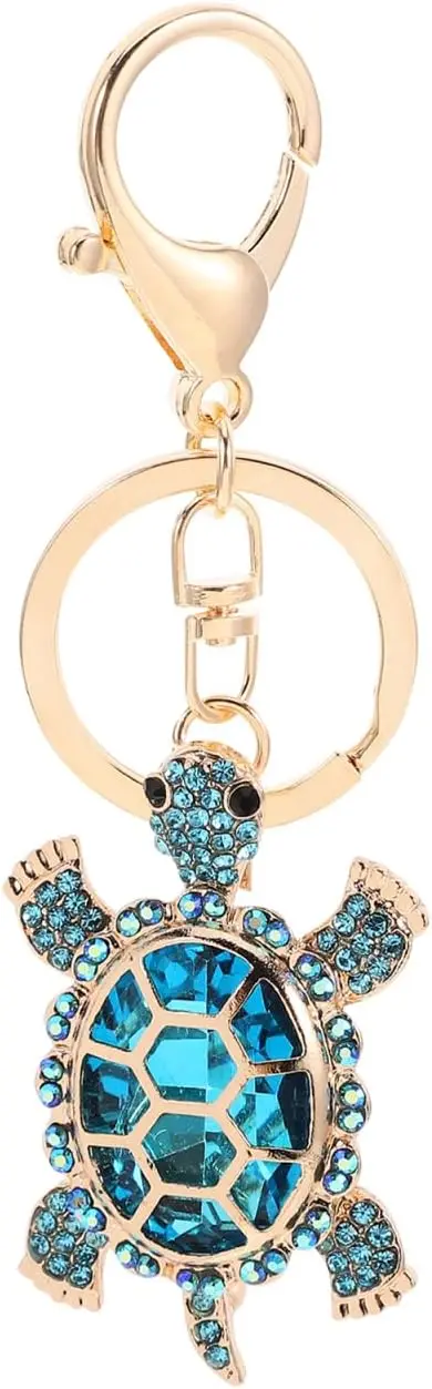 Blue Sea Turtle Keychain 3D Sparkling Charm Rhinestones Metal Alloy Durable Key Ring
Blue Sea Turtle Keychain 3D Sparkling Charm Rhinestones Metal Alloy Durable Key Ring
