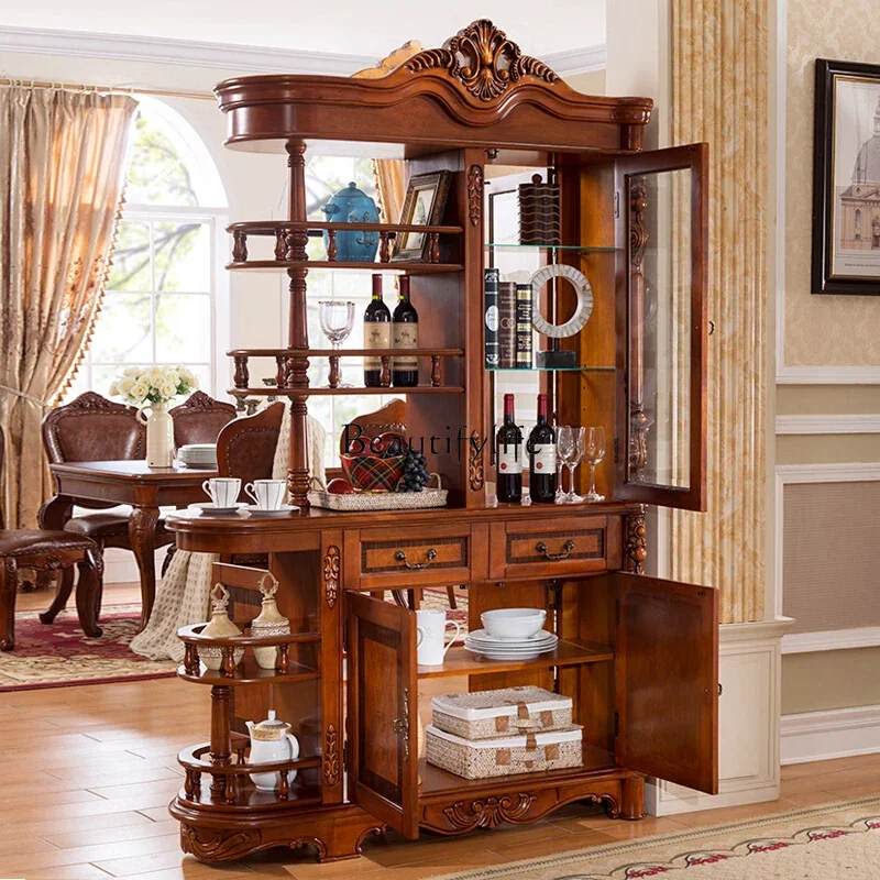 66.LAmerican solid wood entrance wine cabinet partition decoration European foyer cabinet
66.LAmerican solid wood entrance wine cabinet partition decoration European foyer cabinet