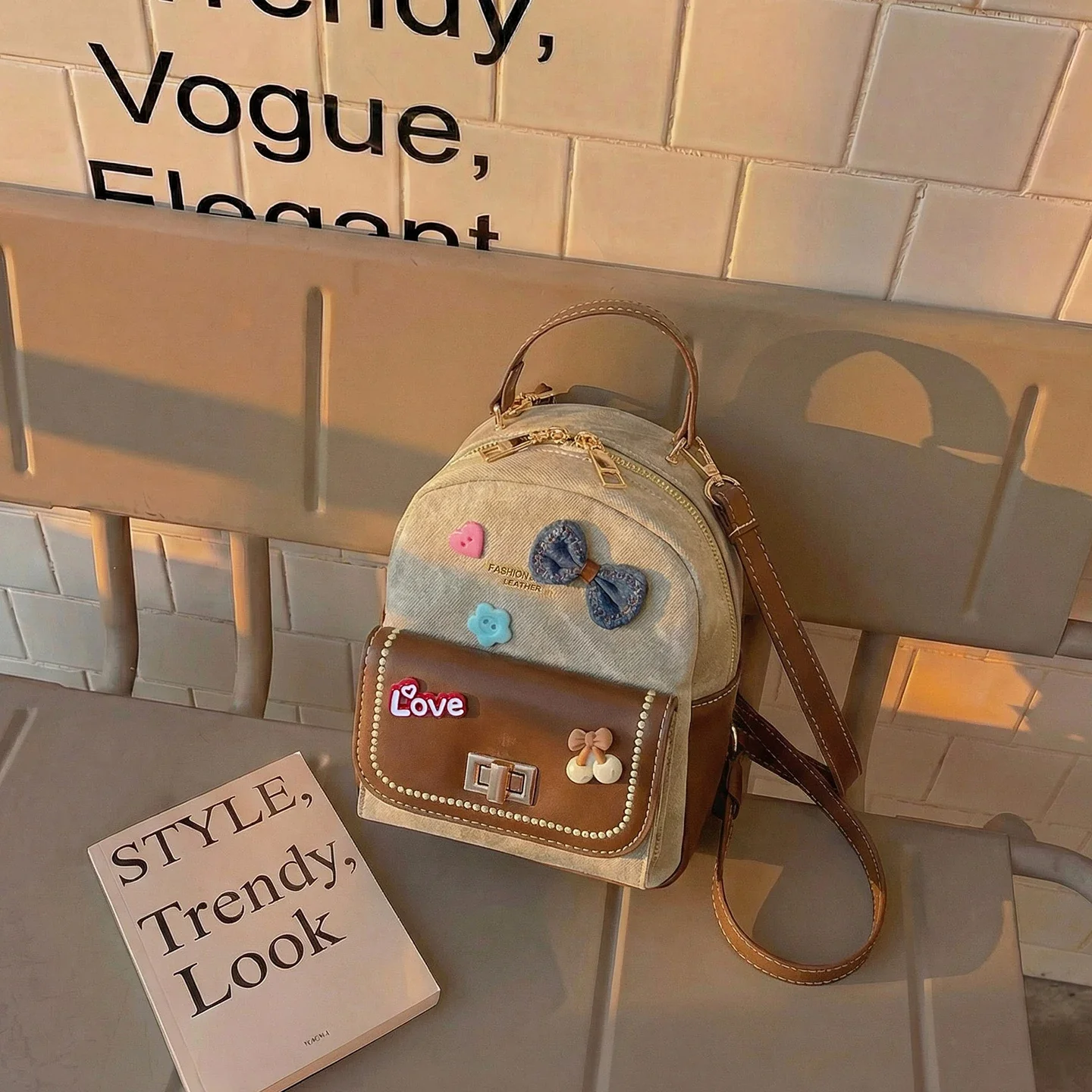 women's small bag Cute Style Mini Backpack Girls Casual Daily Bag Phone Lipstick Storage Fashion Outfit Matching Accessory Bag
women's small bag Cute Style Mini Backpack Girls Casual Daily Bag Phone Lipstick Storage Fashion Outfit Matching Accessory Bag