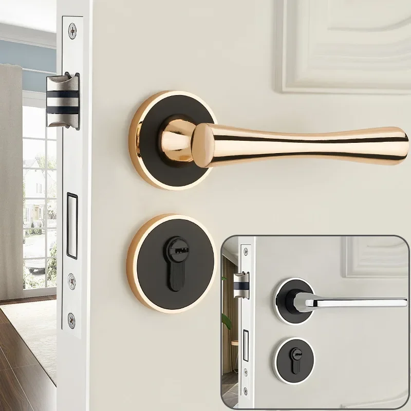 European indoor bedroom door lock simple universal lock household mute toilet solid wood door lock handle
European indoor bedroom door lock simple universal lock household mute toilet solid wood door lock handle