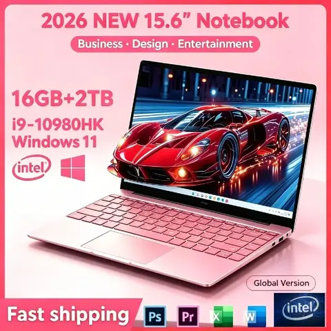 2026 Intel Core i9 10980HK 15.6" High-Performance,2TB SSD, 32GB RAM, Portable Laptop Notebook PC for Office Study