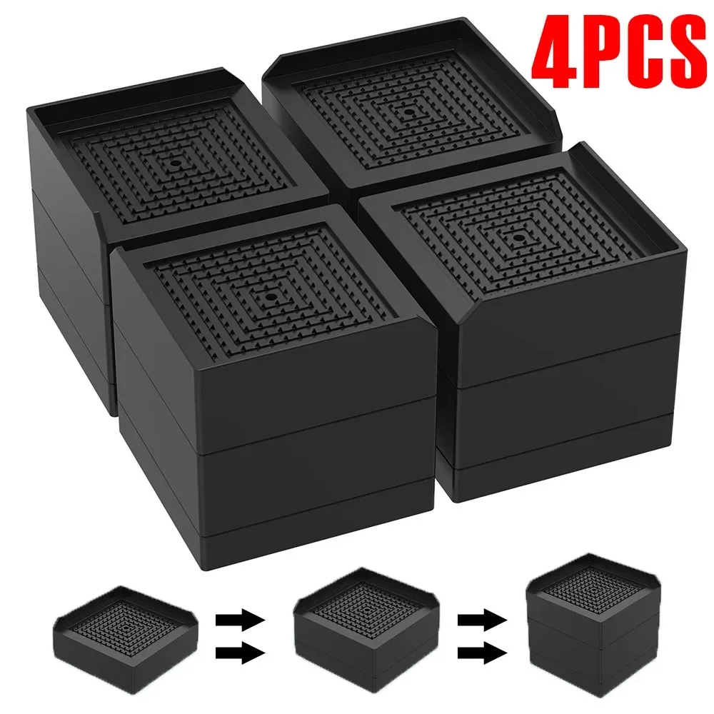 4Pcs Adjustable Furniture Risers TPU Shock Absorption Bed Risers Stackable Non-slip Furniture Leg Lifting Blocks for Desk Chairs
4Pcs Adjustable Furniture Risers TPU Shock Absorption Bed Risers Stackable Non-slip Furniture Leg Lifting Blocks for Desk Chairs