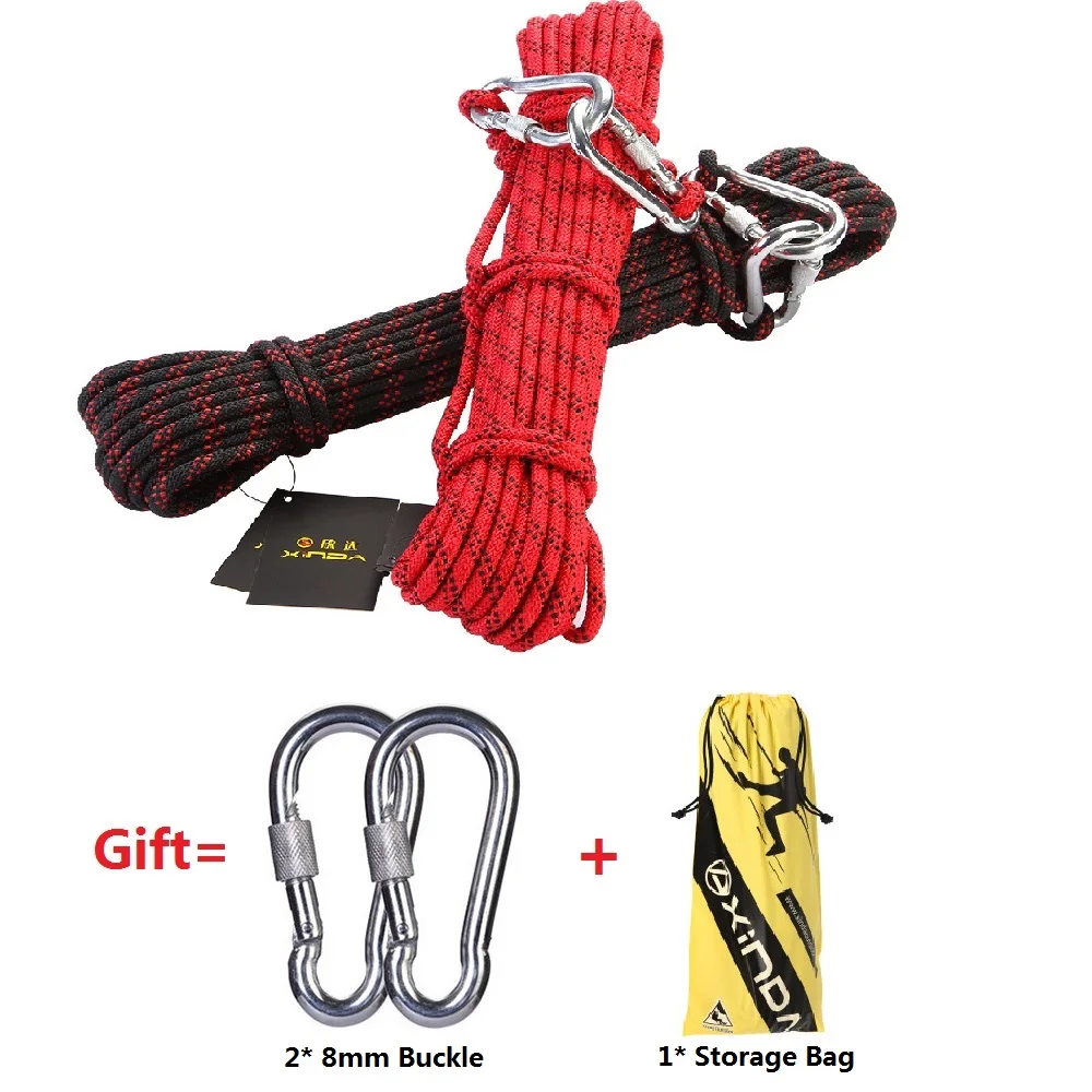 Outdoor Climbing Rope 10m/20m Emergency Rope Wear Resistant 8mm Diameter High Strength Survival Paracord Hiking Accessory Tool
Outdoor Climbing Rope 10m/20m Emergency Rope Wear Resistant 8mm Diameter High Strength Survival Paracord Hiking Accessory Tool