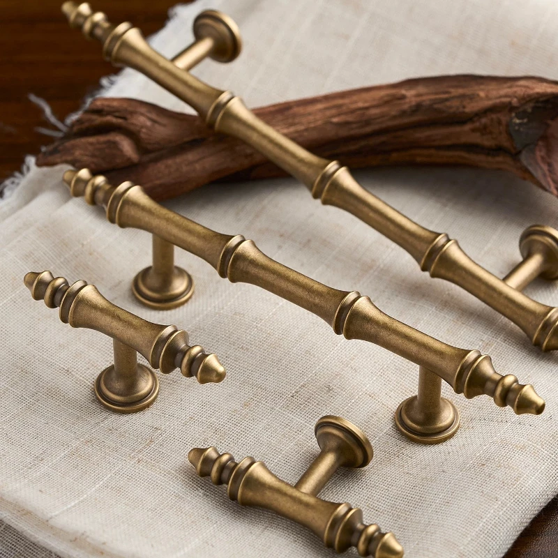 Copper Bamboo Shaped Cabinet Handles T Bar Drawer Cupboard Door Knobs Brass Wardrobe Pulls Antique Bronze Furniture Hardware
Copper Bamboo Shaped Cabinet Handles T Bar Drawer Cupboard Door Knobs Brass Wardrobe Pulls Antique Bronze Furniture Hardware