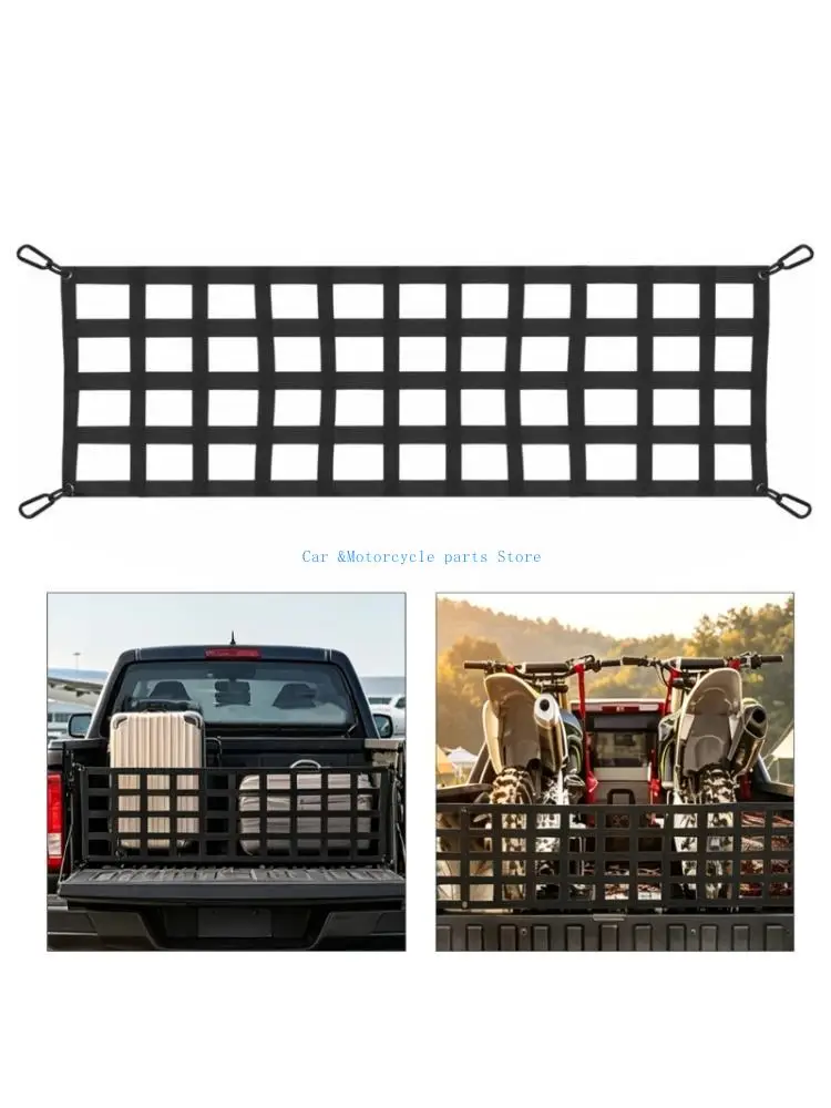 Y9UC Large 60X18 Inch Weatherproof Rear Gate Mesh Net Easy to Use for Pickups SUVs Keep Gear Organized During Transit
Y9UC Large 60X18 Inch Weatherproof Rear Gate Mesh Net Easy to Use for Pickups SUVs Keep Gear Organized During Transit