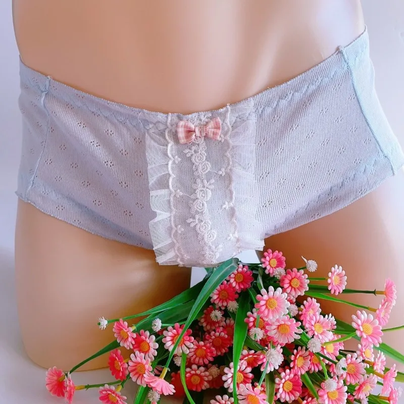 Трусики с оборками, японские мужские милые трусы в стиле Лолиты, нижнее белье с бантом, сексуальное женское белье, дышащие трусы для геев, трусики с оборками для геев
Трусики с оборками, японские мужские милые трусы в стиле Лолиты, нижнее белье с бантом, сексуальное женское белье, дышащие трусы для геев, трусики с оборками для геев