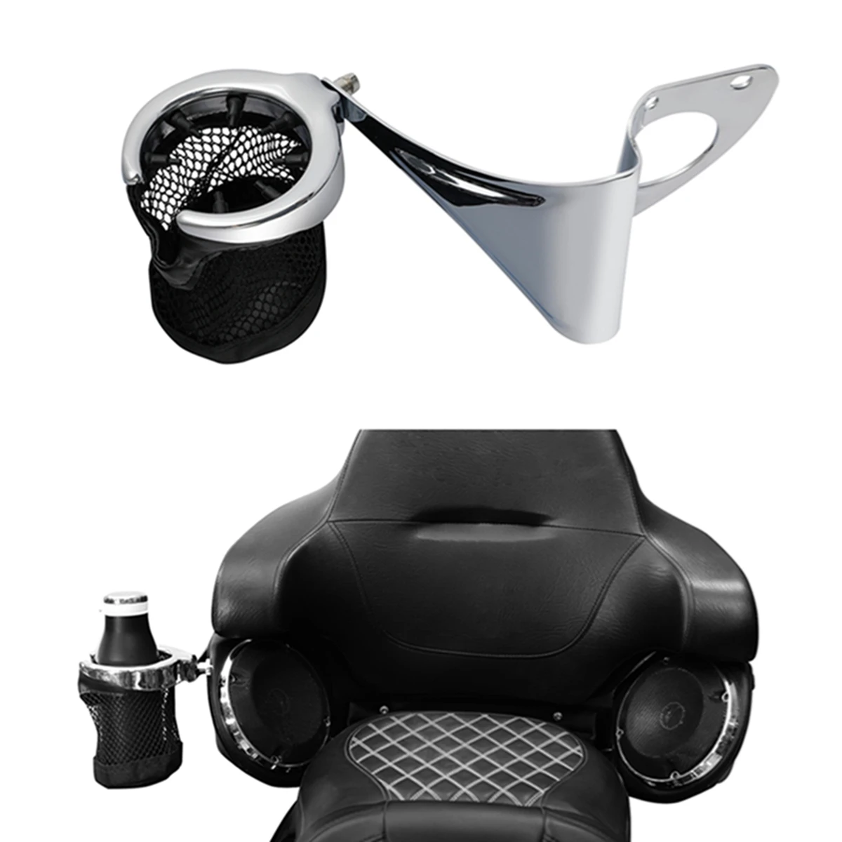 Rear Drink Cup Holder Passenger Fit For Harley Road Electra Glide FLHT FLTR 14-24 Tri Glide Ultra Classic FLHTCUTG Motorcycle
Rear Drink Cup Holder Passenger Fit For Harley Road Electra Glide FLHT FLTR 14-24 Tri Glide Ultra Classic FLHTCUTG Motorcycle