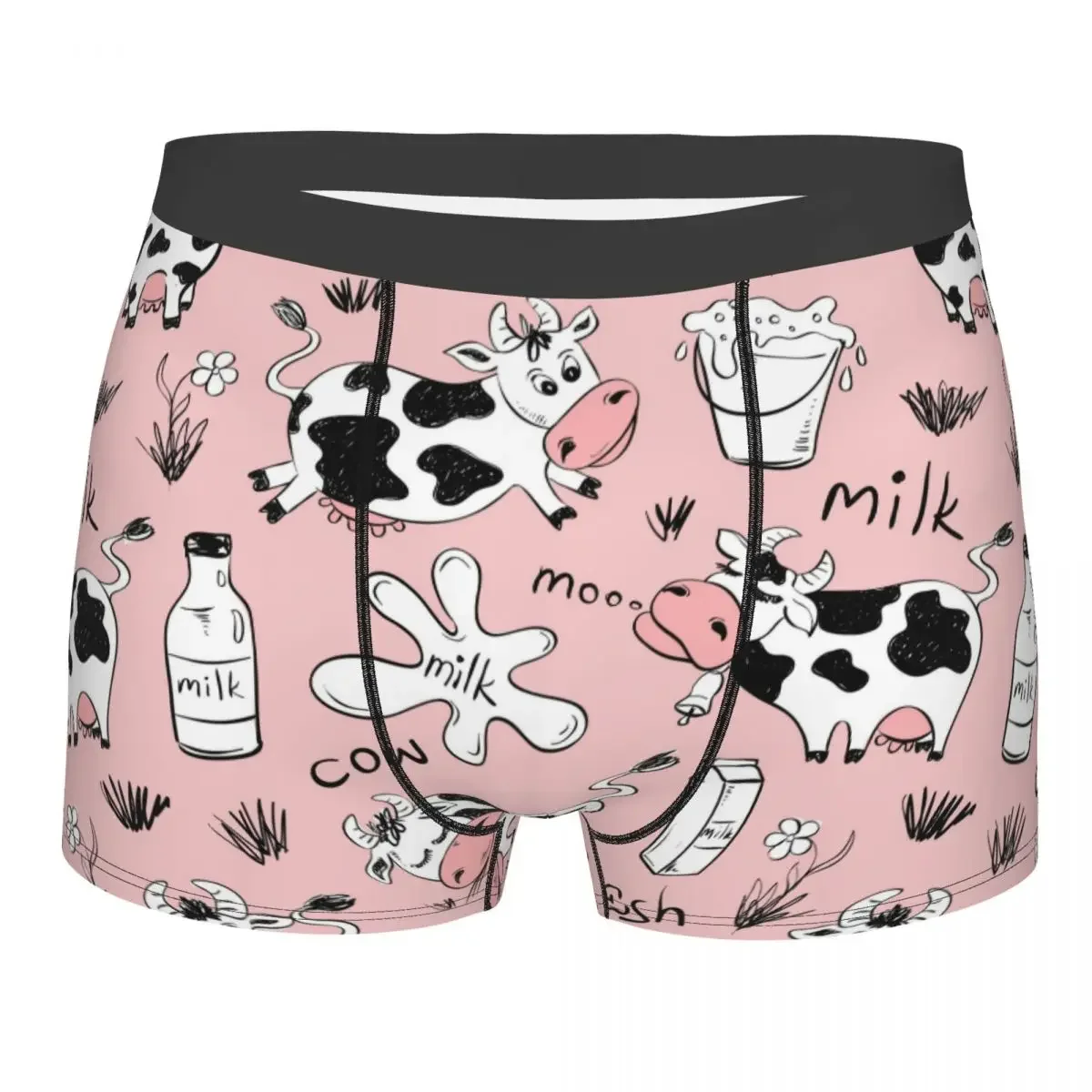 Men Pink Cows Milk Pattern Boxer Briefs Shorts Panties Soft Underwear Animal Male Funny Underpants
Men Pink Cows Milk Pattern Boxer Briefs Shorts Panties Soft Underwear Animal Male Funny Underpants