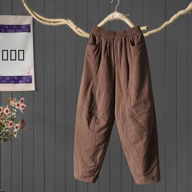 Утепленные хлопковые брюки для женщин: повседневные, теплые, расклешенные, со средней посадкой, длинные, модные, художественные, больших размеров, универсальные
Утепленные хлопковые брюки для женщин: повседневные, теплые, расклешенные, со средней посадкой, длинные, модные, художественные, больших размеров, универсальные