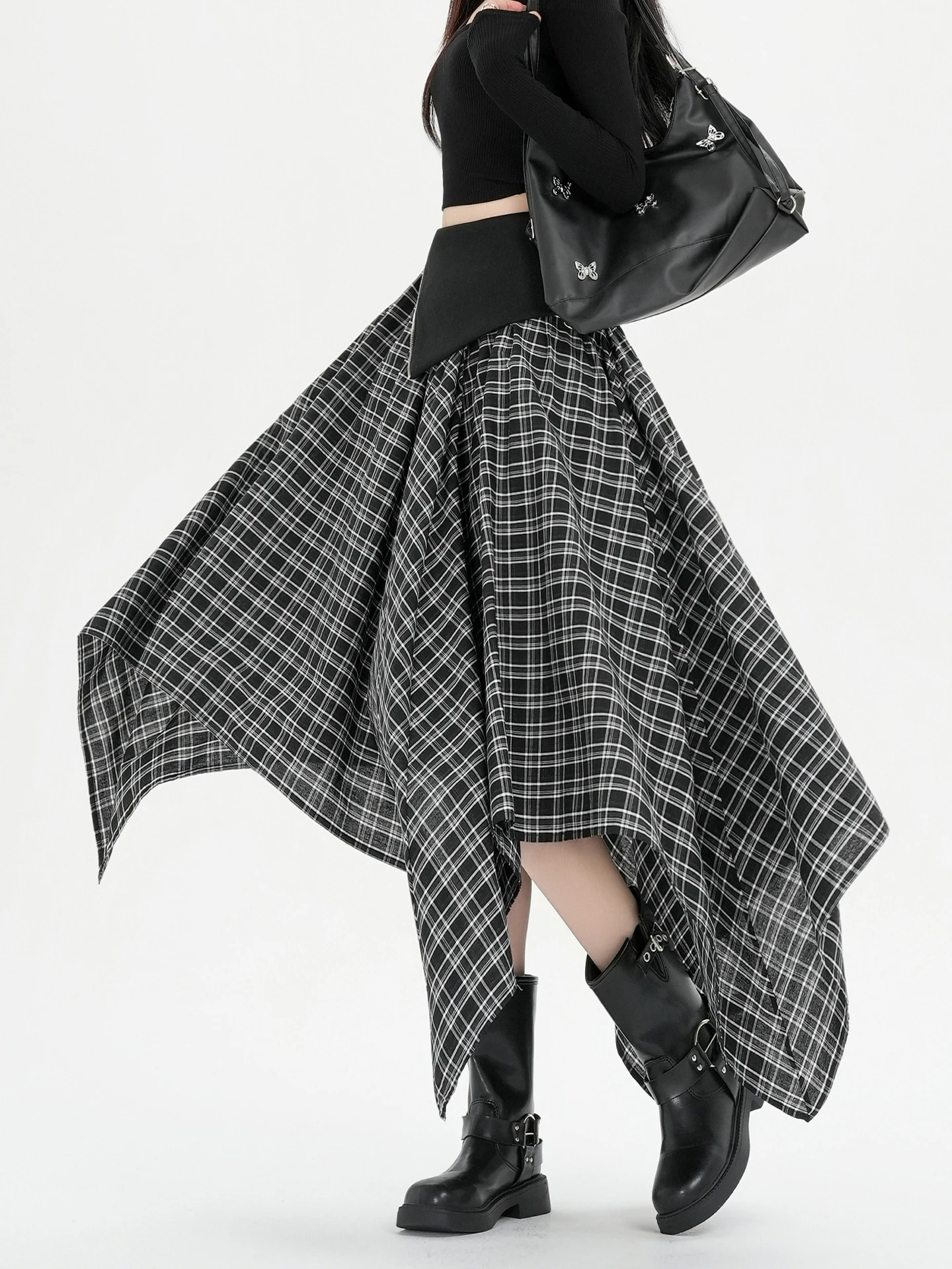 Retro Plaid A-Line Skirt High Waist Women's Spring Summer New Irregular Hem Midi Skirt Comfortable Soft Fabric Casual
Retro Plaid A-Line Skirt High Waist Women's Spring Summer New Irregular Hem Midi Skirt Comfortable Soft Fabric Casual