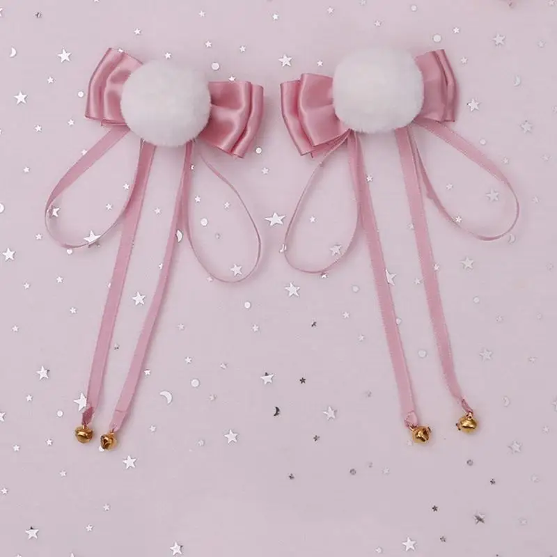 X4YC Pom Pom Ball Hair Clips with Bowknot Bells Sweet Lovely Faux Fur Animal Ears Hairpins Anime Cosplay Barrette 
X4YC Pom Pom Ball Hair Clips with Bowknot Bells Sweet Lovely Faux Fur Animal Ears Hairpins Anime Cosplay Barrette