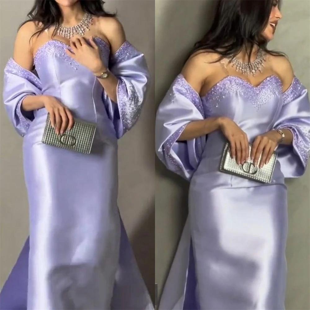 Oisslec Prom Dresses Exquisite Off-the-shoulder Sheath Quinceanera Sequin Fold Satin Occasion Evening Gown فساتين سهره Vestidos
Oisslec Prom Dresses Exquisite Off-the-shoulder Sheath Quinceanera Sequin Fold Satin Occasion Evening Gown فساتين سهره Vestidos