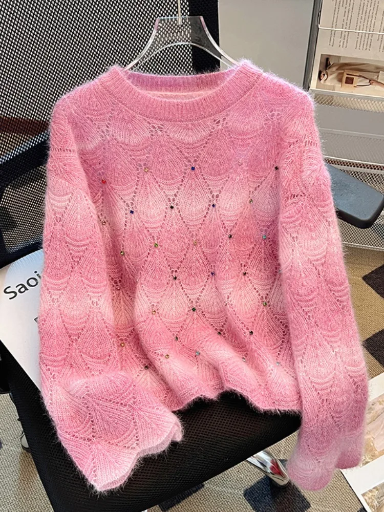 Женский длинный свитер Sve adient цвета со стразами, мягкий, уютный, расклешенный дизайн, осень-зима, новинка, корейский ...
Женский длинный свитер Sve adient цвета со стразами, мягкий, уютный, расклешенный дизайн, осень-зима, новинка, корейский ...