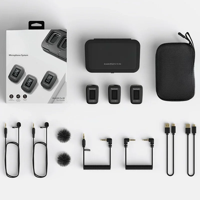 BLINK500 PRO B2/B1 Wireless Lavalier Microphone for Mobile Phone SLR Micro Single Camera
BLINK500 PRO B2/B1 Wireless Lavalier Microphone for Mobile Phone SLR Micro Single Camera