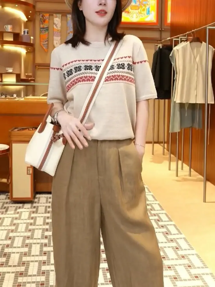 Свободный повседневный универсальный топ в стиле бохо для женщин, летний трендовый, омолаживающий, в корейском стиле, для работы и отдыха
Свободный повседневный универсальный топ в стиле бохо для женщин, летний трендовый, омолаживающий, в корейском стиле, для работы и отдыха