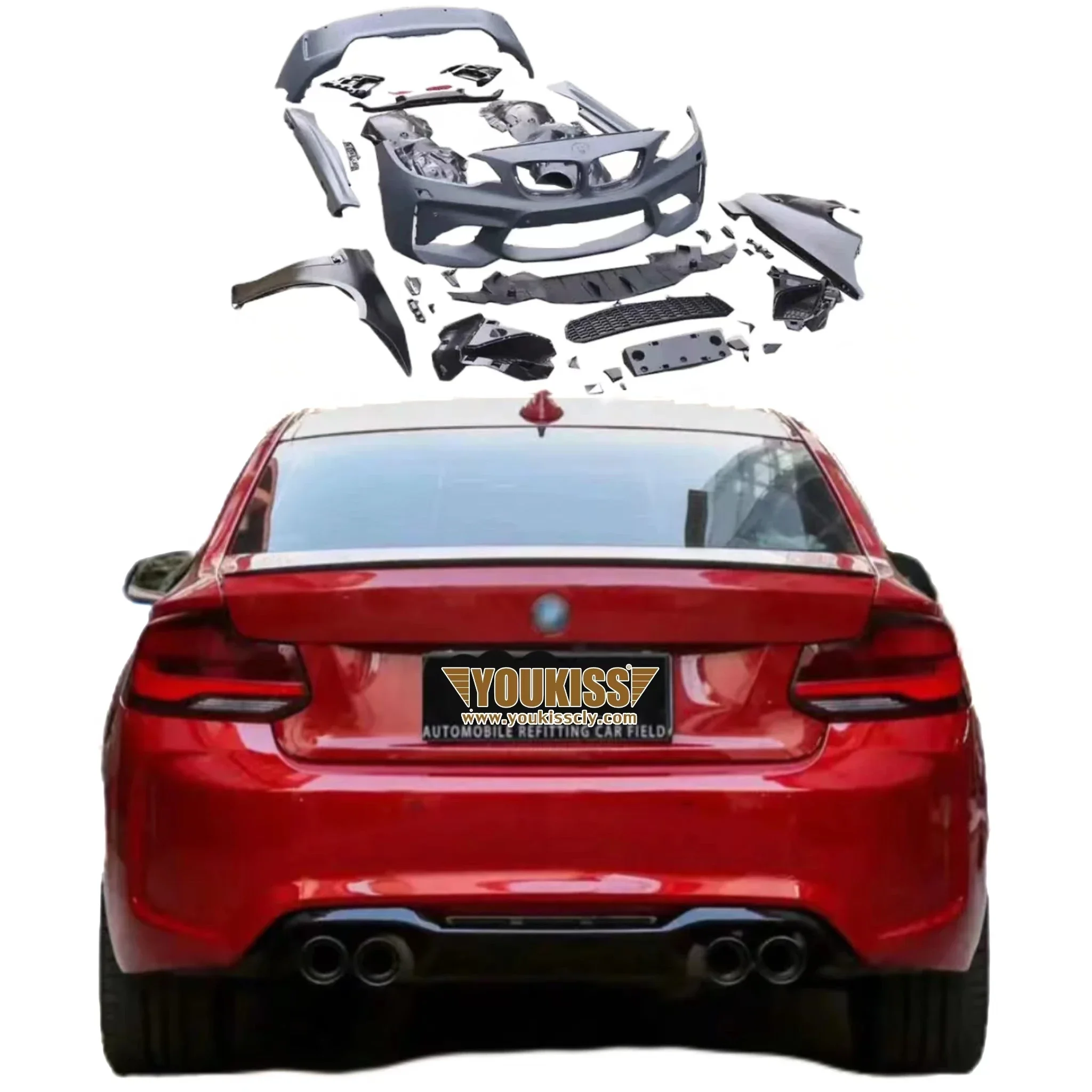 UKISS Brand Hot Selling High Quality Automotive parts M2 style Body kits For BMW 2 series F22 Modified M2 car bumpers
UKISS Brand Hot Selling High Quality Automotive parts M2 style Body kits For BMW 2 series F22 Modified M2 car bumpers