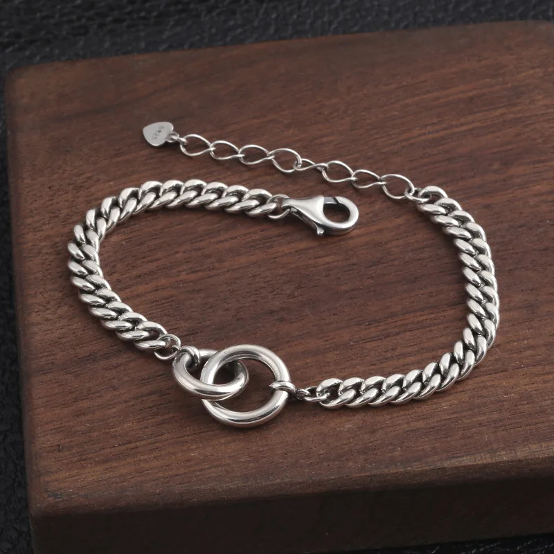 Japanese and korean s925 sterling silver wrist jewelry thai silver casual forest design double ring bracelet for women stylish
Japanese and korean s925 sterling silver wrist jewelry thai silver casual forest design double ring bracelet for women stylish