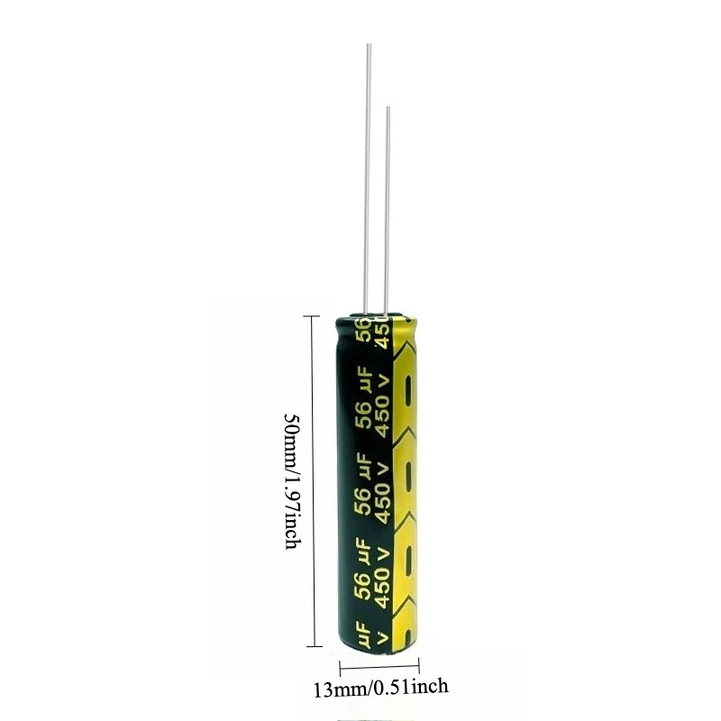 8pcs 450V 56uF Electrolytic Capacitor High Frequency Low ESR Long Life Green Gold 13x50mm for Power Supply
8pcs 450V 56uF Electrolytic Capacitor High Frequency Low ESR Long Life Green Gold 13x50mm for Power Supply