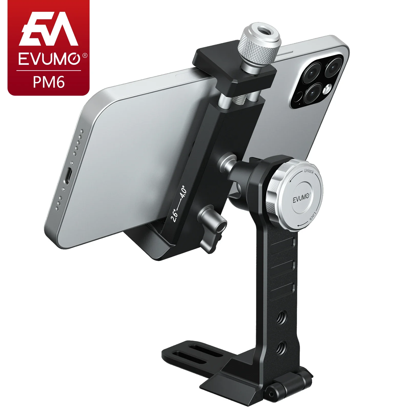 EVUMO Vertical Shooting Smartphone Metal Phone Holder Mount 360° Rotatable Holder Tripod Mount Stand for iPhone Huawei Xiaomi
EVUMO Vertical Shooting Smartphone Metal Phone Holder Mount 360° Rotatable Holder Tripod Mount Stand for iPhone Huawei Xiaomi