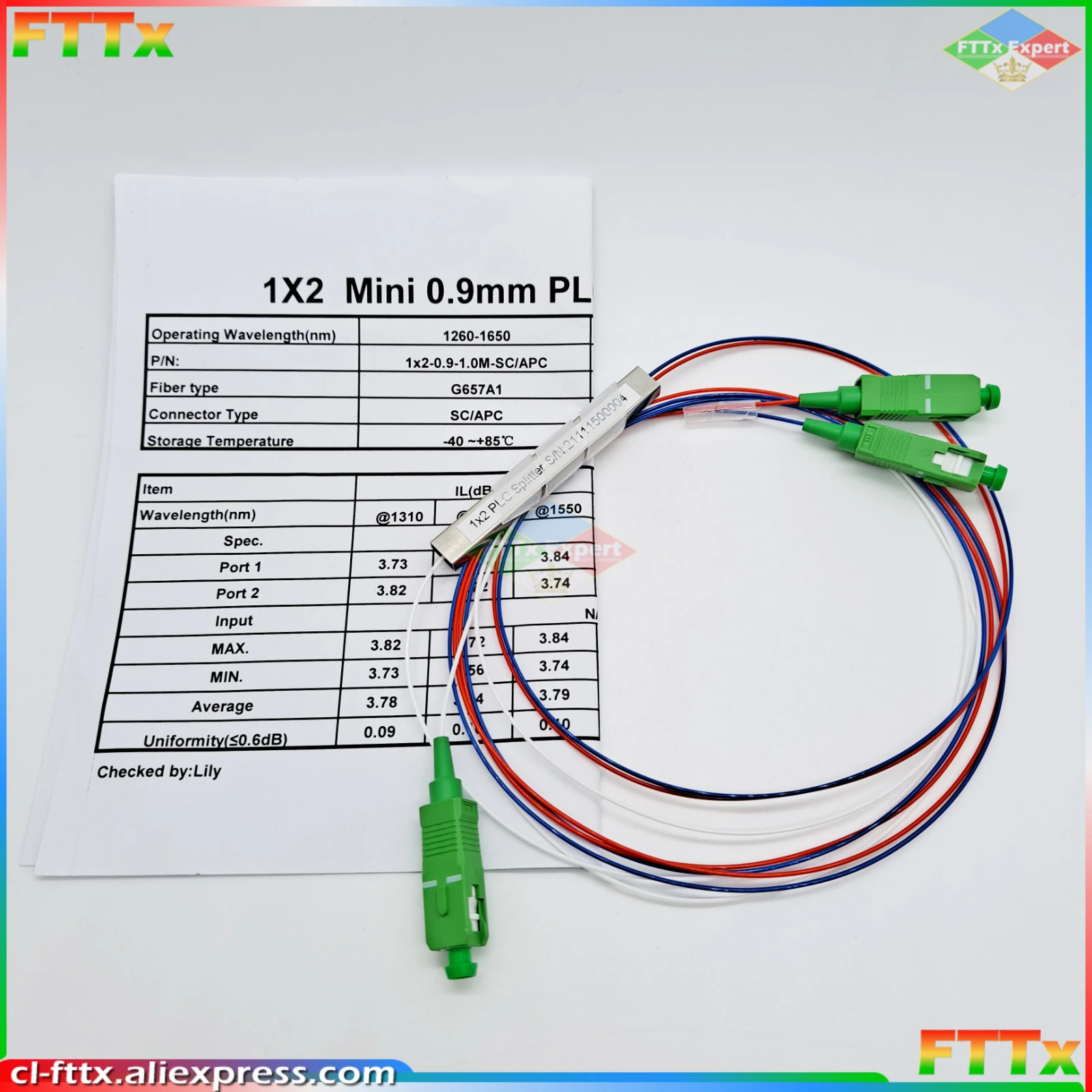 Free Shipping 10 PCS/Lot 1X2 1X4 1X8 1X16 1X32 PLC SC/APC SM Single Mode 0.9mm G657A1 LSZH 1m FTTH Fiber Optic Splitter
Free Shipping 10 PCS/Lot 1X2 1X4 1X8 1X16 1X32 PLC SC/APC SM Single Mode 0.9mm G657A1 LSZH 1m FTTH Fiber Optic Splitter