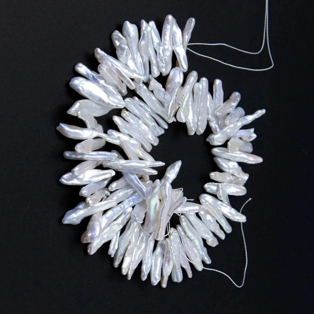 1Strand Biwa Natural Freshwater Pearl Beads 5-7x22-27mm White Fashion Jewelry DIY Necklace Earrings Bracelet Jewelry Accessories
1Strand Biwa Natural Freshwater Pearl Beads 5-7x22-27mm White Fashion Jewelry DIY Necklace Earrings Bracelet Jewelry Accessories