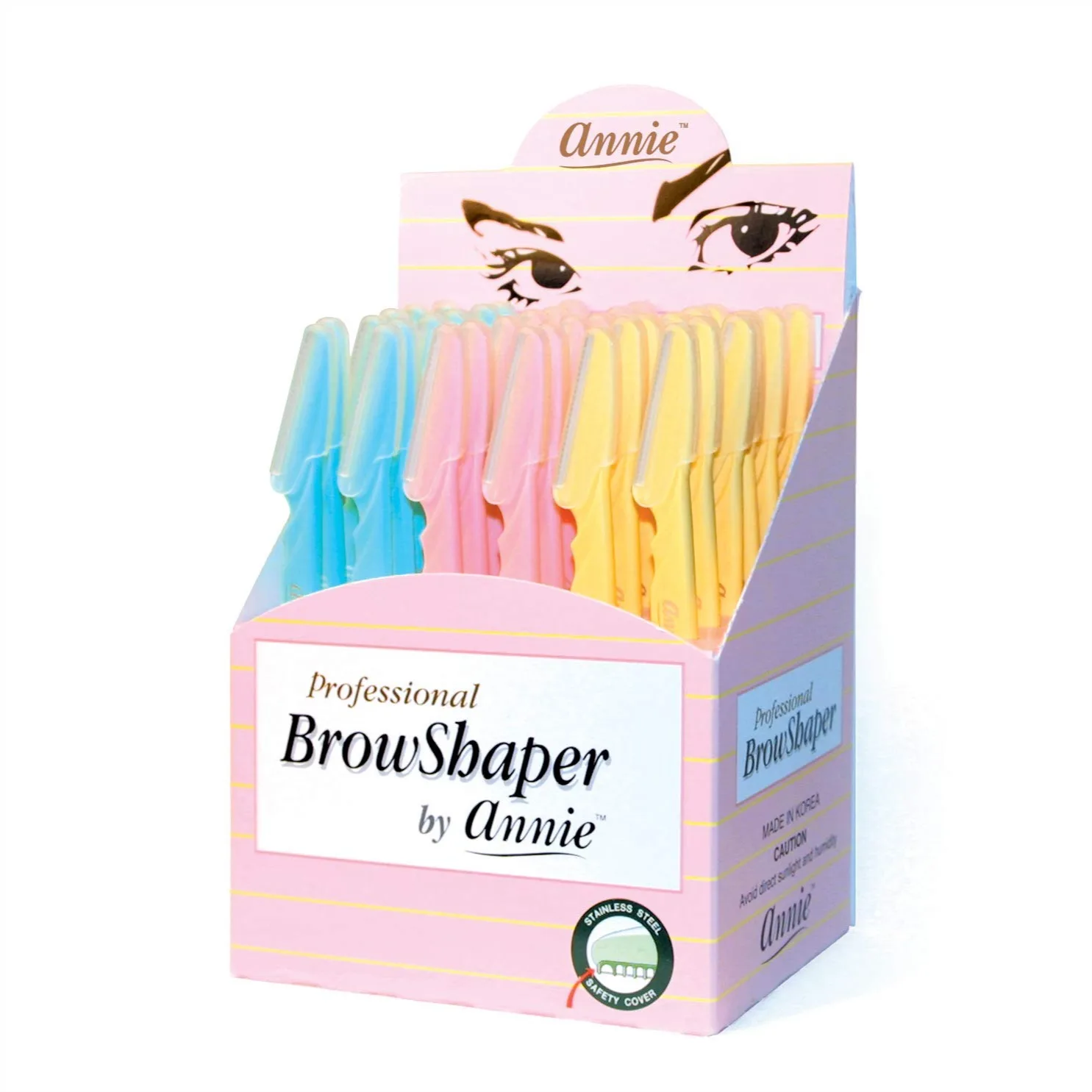 Eyebrow Shaper Razor 36 Pack - Stainless Steel Dermaplaning Tool for Face & Brows, Assorted Colors
Eyebrow Shaper Razor 36 Pack - Stainless Steel Dermaplaning Tool for Face & Brows, Assorted Colors