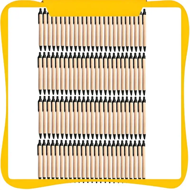100 Pack Ballpoint Pen Retractable Ballpoint Pen Black & Brown Recycled Kraft Paper Pens For Office School Supplie
100 Pack Ballpoint Pen Retractable Ballpoint Pen Black & Brown Recycled Kraft Paper Pens For Office School Supplie