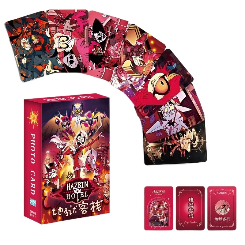 55Pcs Hazbin Hotel 3 Inch Round Corner Photocard with Double Side Film Lamination Collectible Photo Cards Anime Character Card
55Pcs Hazbin Hotel 3 Inch Round Corner Photocard with Double Side Film Lamination Collectible Photo Cards Anime Character Card