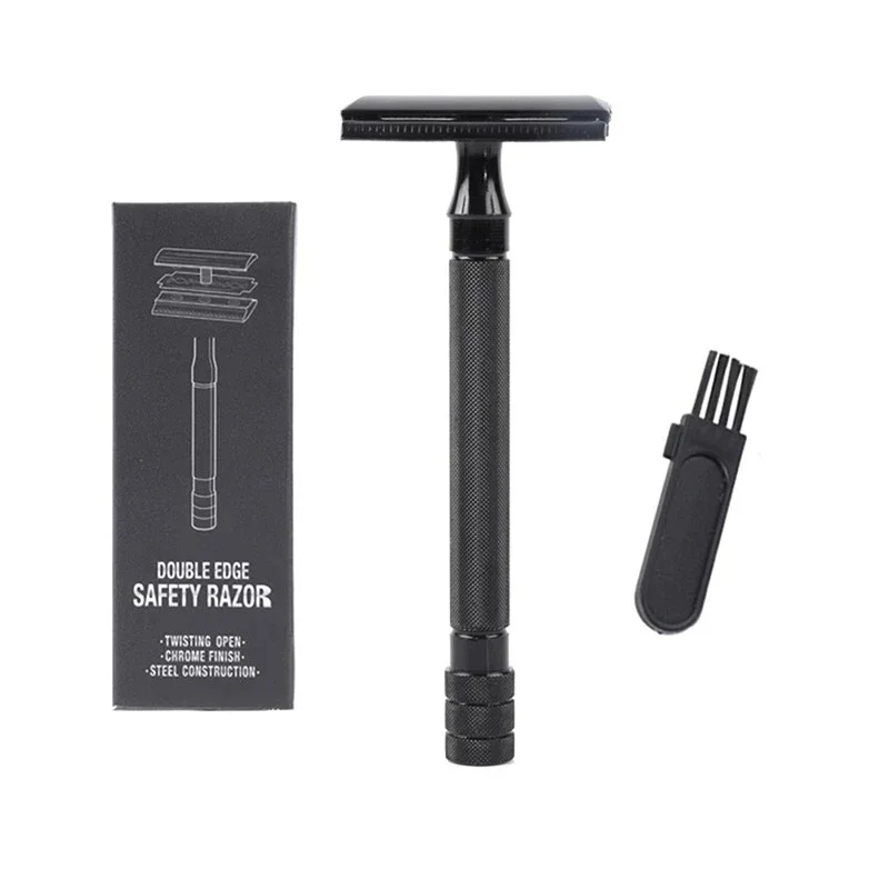 Classic Men's Shaver, Soft Hair Removal Shaver, Stainless Steel Double Edge Shaver with 1 Pieces, Titanium Coated Knife Shaver 
Classic Men's Shaver, Soft Hair Removal Shaver, Stainless Steel Double Edge Shaver with 1 Pieces, Titanium Coated Knife Shaver