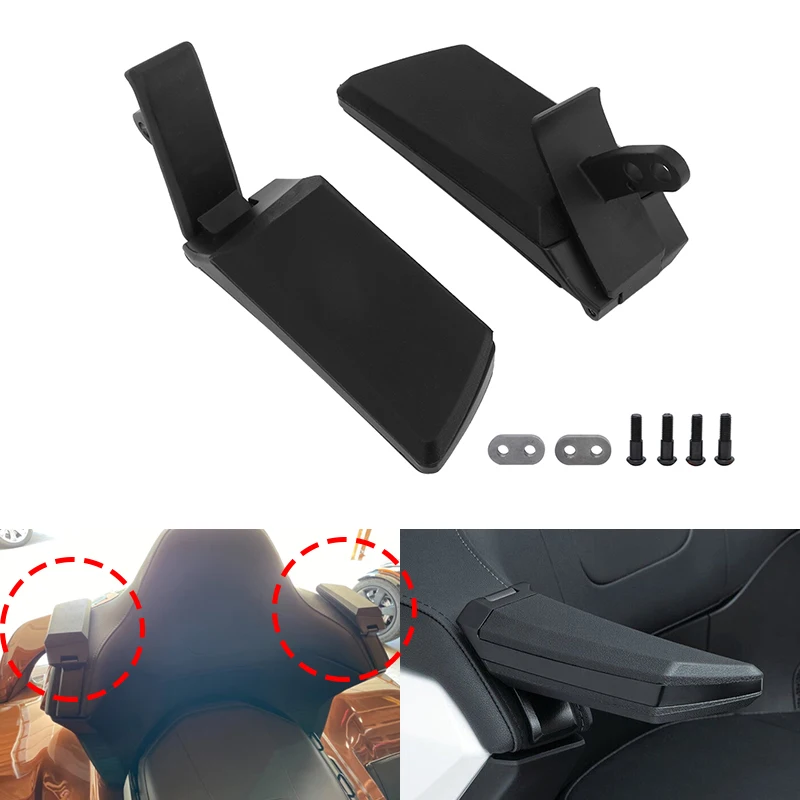 Adjustable Rear Passenger Armrests for Honda Gold Wing Tour 2018-2020 Black Seat Arm Rest Support Kit with Mounting Hardware
Adjustable Rear Passenger Armrests for Honda Gold Wing Tour 2018-2020 Black Seat Arm Rest Support Kit with Mounting Hardware