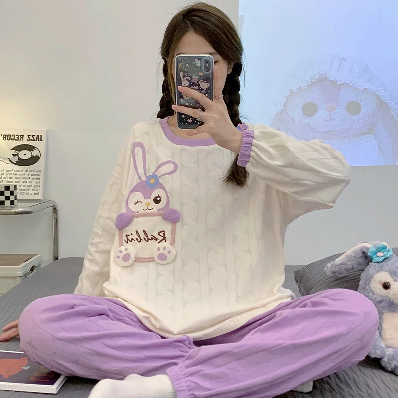 Осенняя Новинка, женская пижама Disney Star Dailu из чистого хлопка, милая Повседневная Домашняя одежда с мультяшным рисунком
Осенняя Новинка, женская пижама Disney Star Dailu из чистого хлопка, милая Повседневная Домашняя одежда с мультяшным рисунком