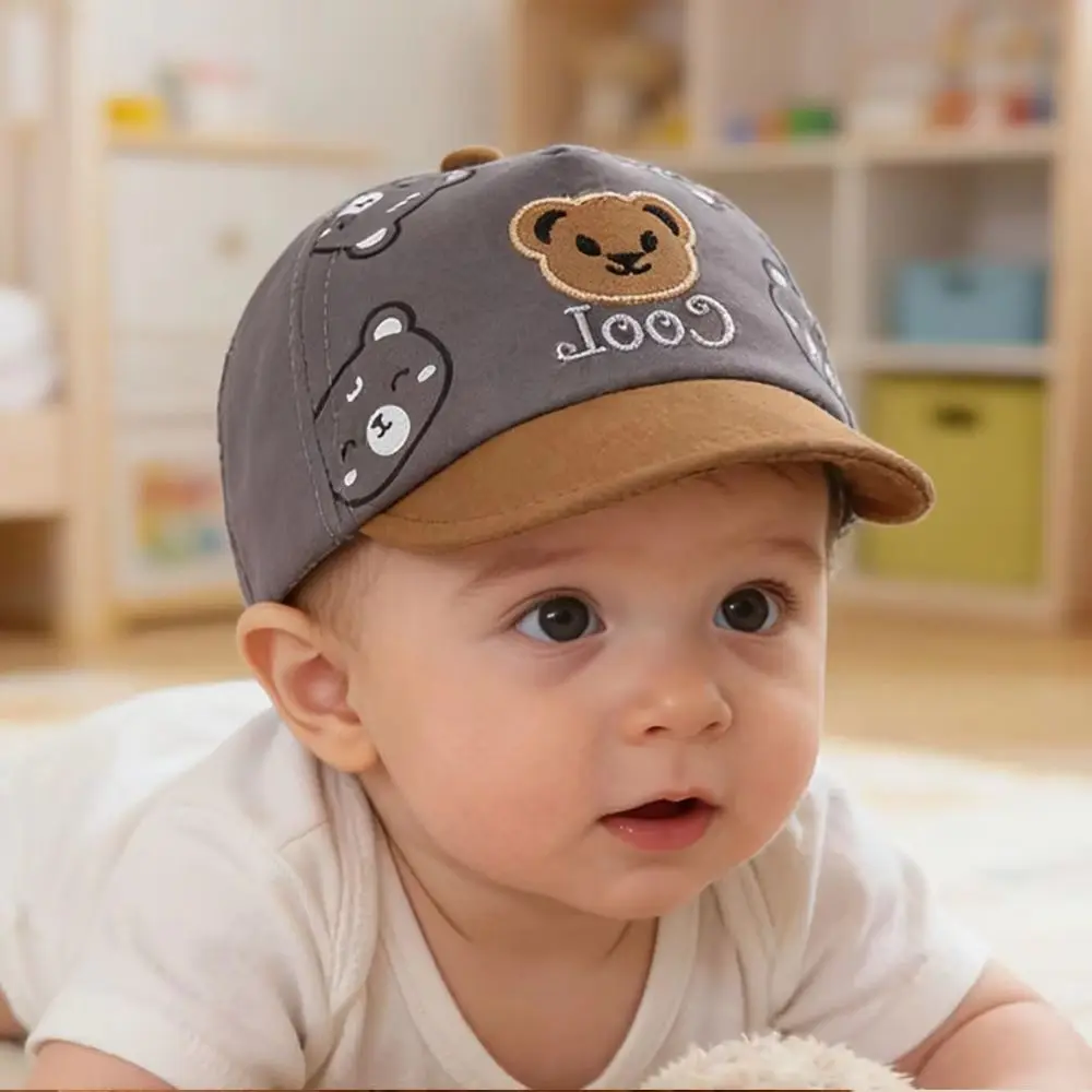 Hat Spring Summer Sunshade Cap Toddler Cartoon Little Bear Duckbill Cap Thin Lovely for Outdoor Soft Brim Baseball Cap for 0-1Y
Hat Spring Summer Sunshade Cap Toddler Cartoon Little Bear Duckbill Cap Thin Lovely for Outdoor Soft Brim Baseball Cap for 0-1Y