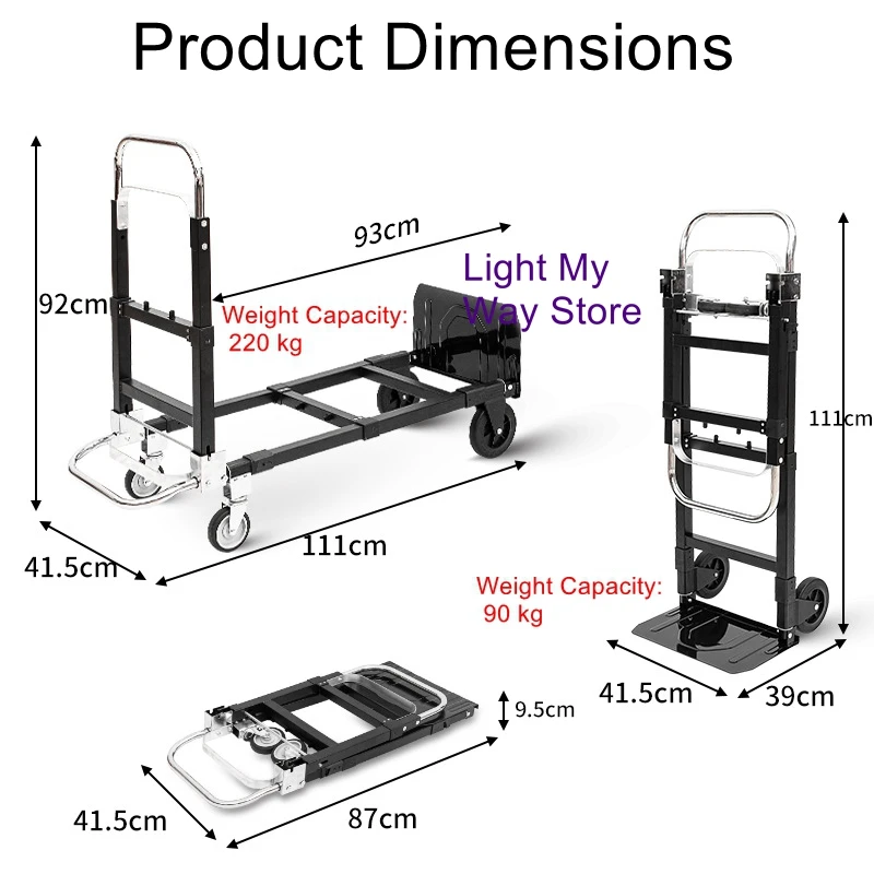 Foldable Cart, Multi-Purpose Cart, Telescoping Transport Cart, Tool Cart
Foldable Cart, Multi-Purpose Cart, Telescoping Transport Cart, Tool Cart