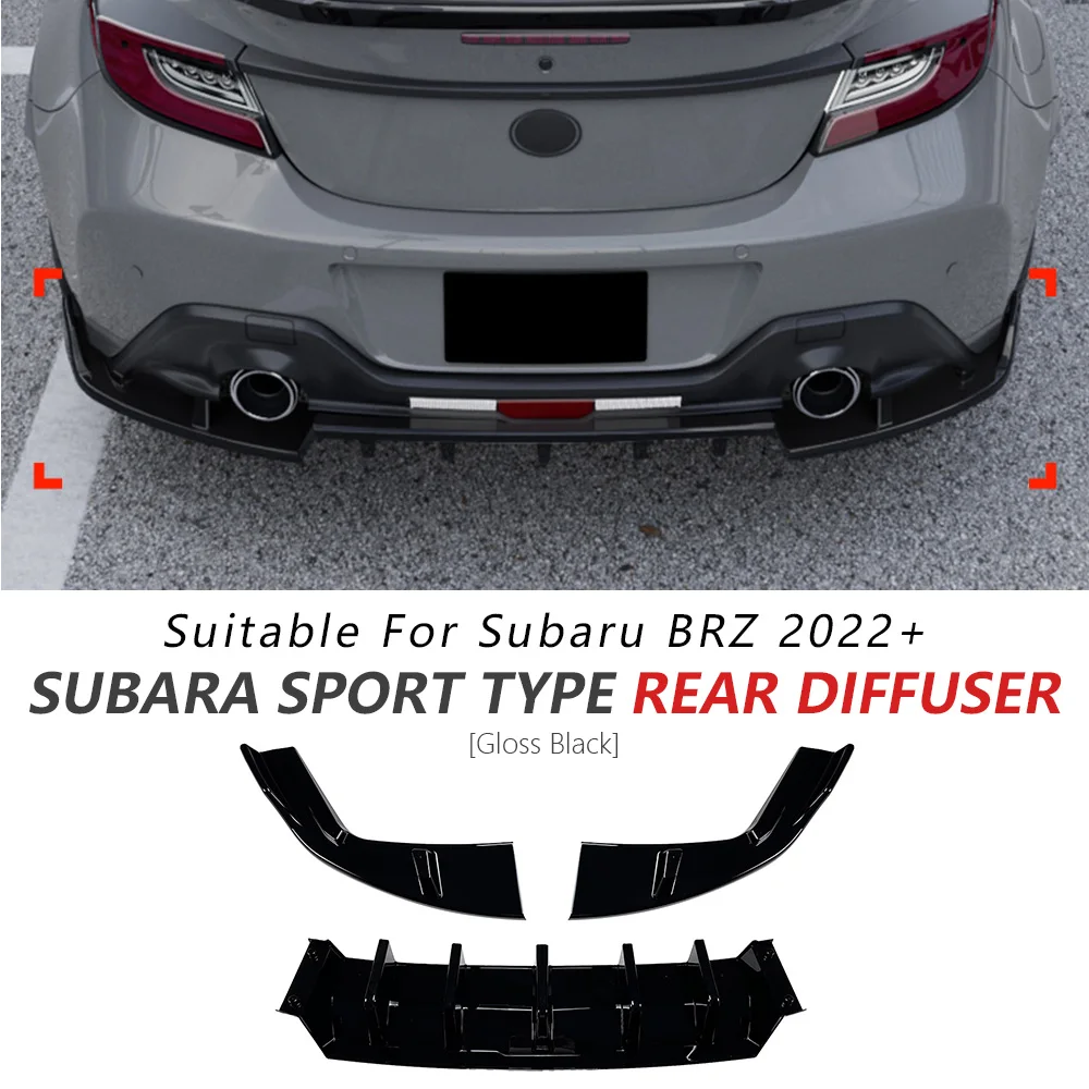 Rear Diffuser For Subaru BRZ 2022+ Glossy Black Sport 3PCS Bumper Lip Spoiler Rear Lip Accessories Car Update Body Tuning
Rear Diffuser For Subaru BRZ 2022+ Glossy Black Sport 3PCS Bumper Lip Spoiler Rear Lip Accessories Car Update Body Tuning