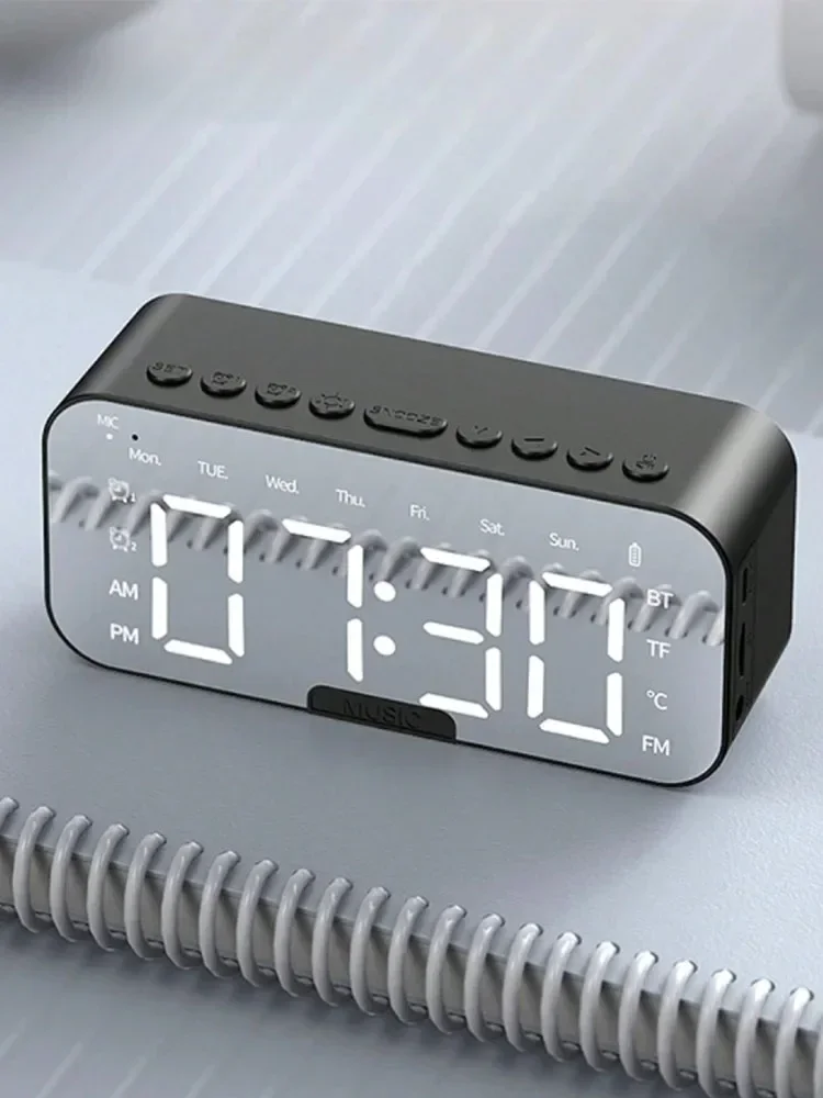 Speaker, Multi-functional Subwoofer Electronic Clock Announcer, High Sound Quality Mini Wireless S
Speaker, Multi-functional Subwoofer Electronic Clock Announcer, High Sound Quality Mini Wireless S