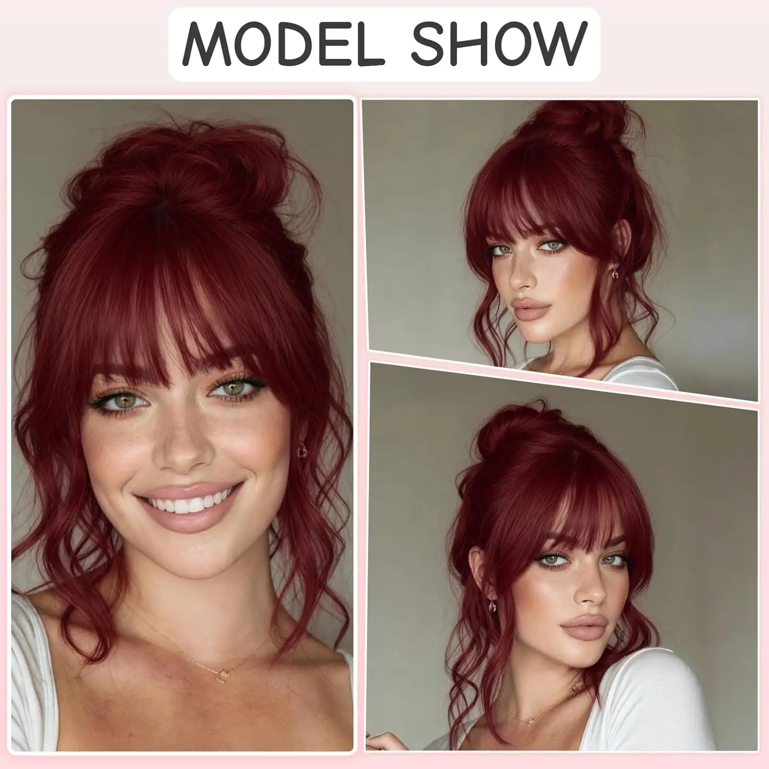 Silk Top Base Air Bangs Hair Extensions and False Wine Red Bangs Made of 100% Real Human Hair for Woman Middle Part Straight
Silk Top Base Air Bangs Hair Extensions and False Wine Red Bangs Made of 100% Real Human Hair for Woman Middle Part Straight