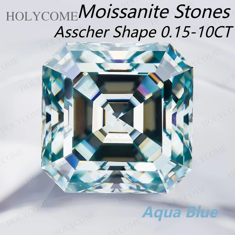 0.15-10CT Moissanite Diamonds Loose Stones Asscher Shape Aqua Blue color VVS1 Clarity with GRA Certificate for Jewelry Making
0.15-10CT Moissanite Diamonds Loose Stones Asscher Shape Aqua Blue color VVS1 Clarity with GRA Certificate for Jewelry Making