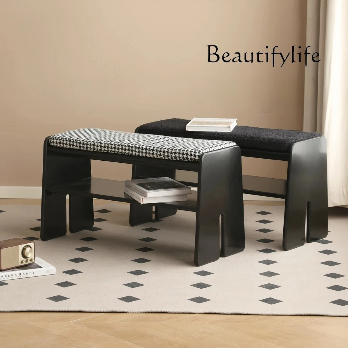 Nordic medieval solid wood shoe changing stool door home shoe cabinet seat stool
Nordic medieval solid wood shoe changing stool door home shoe cabinet seat stool
