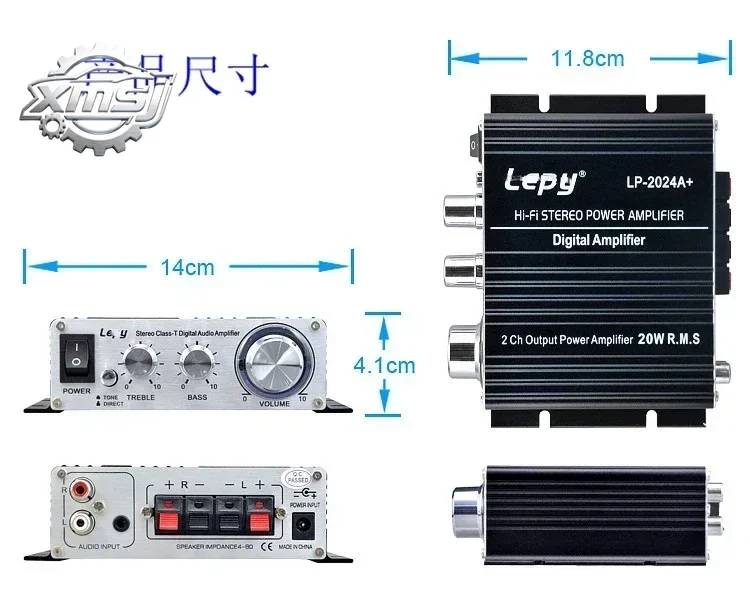 Amplificador pequeño V3 duradero, 12V2 0Hz-20KHz, tipo de interfaz RCA AUX
Amplificador pequeño V3 duradero, 12V2 0Hz-20KHz, tipo de interfaz RCA AUX